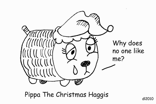 Cartoon: Gross But Cute Christmas (medium) by Deborah Leigh tagged grossbutcute,christmas,haggis