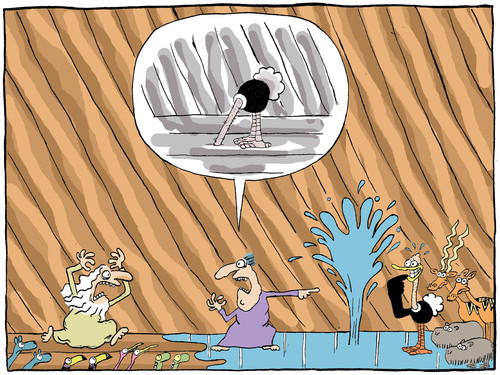 Cartoon: Noah (medium) by alves tagged cartoon,noah,ark