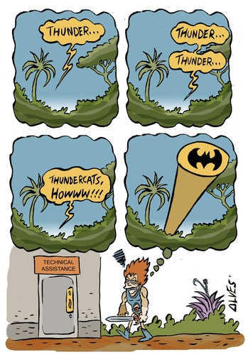 Cartoon: Thundercats (medium) by alves tagged comic,strip