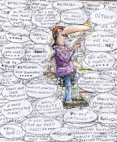 Cartoon: ZenF Words (medium) by llobet tagged zenf