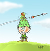 Cartoon: Golden apples (small) by llobet tagged wilhelm,william,guillermo,tell,apple