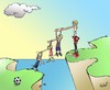 Cartoon: Noses Team (small) by llobet tagged equipo futbol nose team edge precipice soccer football humor sport