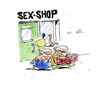 Cartoon: Sex Journal (small) by llobet tagged sexshop,toy,journal
