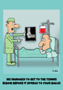 Cartoon: Funny Medical Surgeon cartoon (small) by The Nuttaz tagged injury,surgeon,doctor,hospital,sick,tennis,elbow,medical