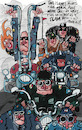 Cartoon: The Happy Riders (small) by Fredjoo tagged motorclub