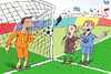 Cartoon: football (small) by beto cartuns tagged soccer,shot