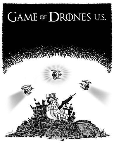 Cartoon: Game of Drones U.S. (medium) by stewie tagged spy,espionage,spionage,spion