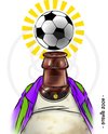 Cartoon: König Fußball (small) by stewie tagged könig,fußball