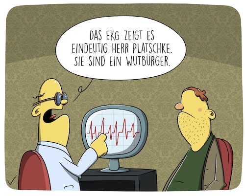 Cartoon: Wutbürger (medium) by SCHÖN BLÖD tagged thomas,luft,cartoonalarm,arzt,patient,ekg,herz,wutbürger,thomas,luft,cartoonalarm,arzt,patient,ekg,herz,wutbürger