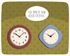 Cartoon: Halbtags (small) by SCHÖN BLÖD tagged uhr,wanduhr,zifferblatt,halbtags,arbeiten
