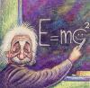 Cartoon: Joking about amazing formula ! (small) by javad alizadeh tagged albert einstein emc2 formula javad cartoon cartoons relativity theory