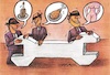 Cartoon: Labor (small) by ercan baysal tagged work,worker,boss,patron,wrewnch,syndicate,employer,employee,laborer,man,workman,proletarian,pattern,guv