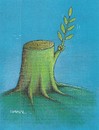Cartoon: Nature (small) by ercan baysal tagged resistance,bud,tree,root,hand,work,art,good,job,fine,fineart,vision,coloring,dream,fantasy,daydream,master,picture,paint,pencil,artwork,form,baysal,logo,handmade,tattoo,humour,satire,coloured,turkiye,turkey