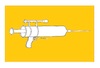 Cartoon: syringe (small) by ercan baysal tagged syringe,injector,binoculars,covit,pandemi,vaccine,needle,doctor,nurse,virus,medicine
