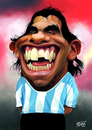Cartoon: Carlos Tevez (small) by jmborot tagged caricature tevez football jmborot