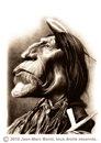 Cartoon: Wolf Robe (small) by jmborot tagged wolf,robe,cheyenne,native,amrican,caricature,jmborot
