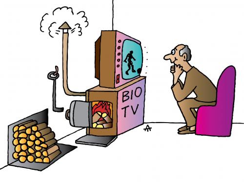 Cartoon: Bio TV (medium) by Alexei Talimonov tagged bio,tv
