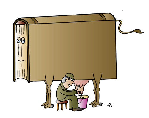 Cartoon: Book (medium) by Alexei Talimonov tagged book