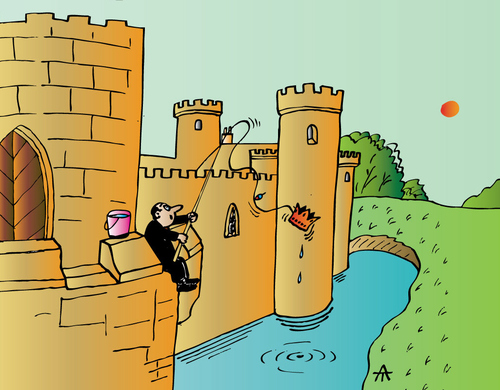 Cartoon: Castle (medium) by Alexei Talimonov tagged castle