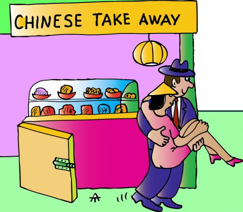Cartoon: Chinese Take Away (medium) by Alexei Talimonov tagged china