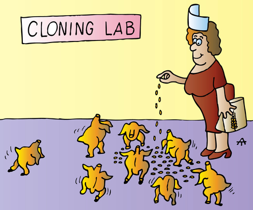 Cartoon: Cloning Lab (medium) by Alexei Talimonov tagged cloning,lab