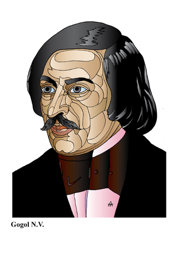 Cartoon: Gogol (medium) by Alexei Talimonov tagged gogol
