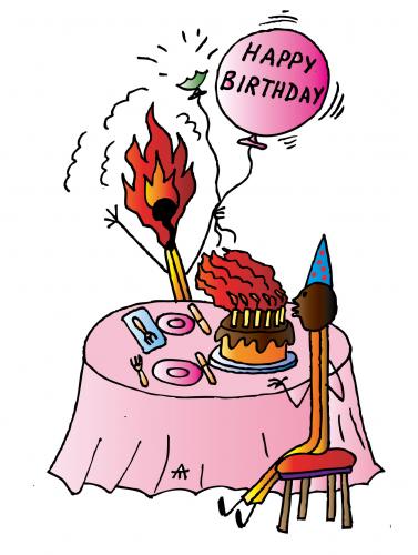 Cartoon: Happy Birthday (medium) by Alexei Talimonov tagged happy,birthday