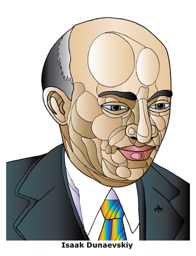 Cartoon: Isaak Dunaevskiy (medium) by Alexei Talimonov tagged dunaevskiy