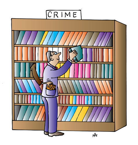 Cartoon: Library (medium) by Alexei Talimonov tagged library,books,literature,crime
