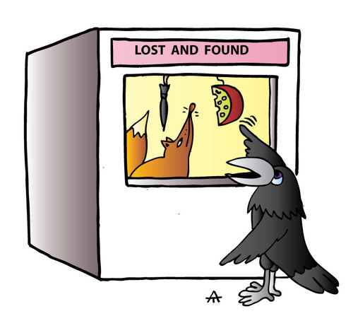 Cartoon: Lost and found (medium) by Alexei Talimonov tagged lost,found