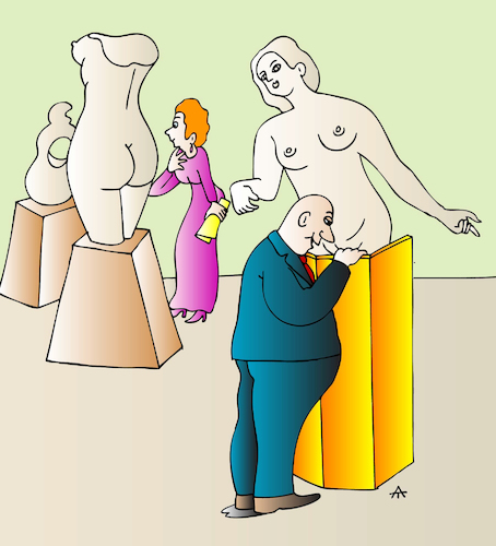 Cartoon: Museum (medium) by Alexei Talimonov tagged museum,art