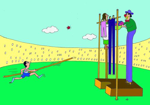 Cartoon: Nolympic Game (medium) by Alexei Talimonov tagged olympic,games,sports