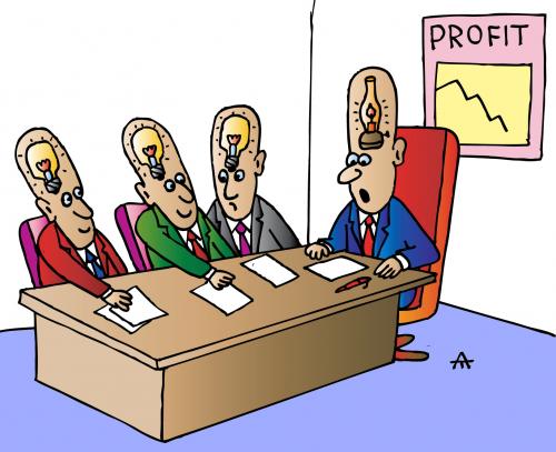 Cartoon: Profit (medium) by Alexei Talimonov tagged profit,money,business,men,meeting
