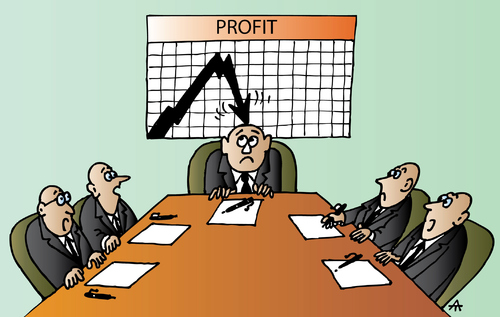 Cartoon: Profit (medium) by Alexei Talimonov tagged profit