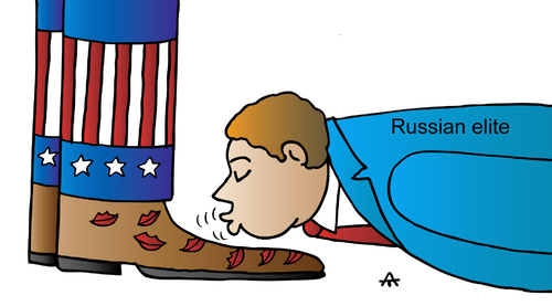 Cartoon: Russian Elite (medium) by Alexei Talimonov tagged russian,elite