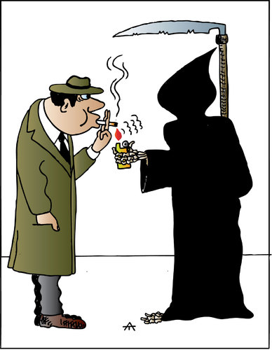 Cartoon: Smoke (medium) by Alexei Talimonov tagged smoke,cigarettes