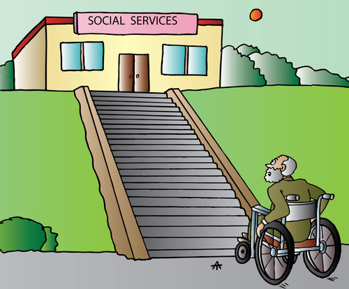 Cartoon: Social Services (medium) by Alexei Talimonov tagged social,services