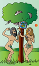 Cartoon: Adam and Eve (small) by Alexei Talimonov tagged adam,eve