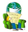 Cartoon: Corona virus (small) by Alexei Talimonov tagged virus