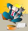 Cartoon: Donald Trump (small) by Alexei Talimonov tagged trump