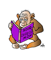 Cartoon: How to read a book (small) by Alexei Talimonov tagged books,literature