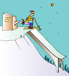 Cartoon: Skiing (small) by Alexei Talimonov tagged snow,winter,skiing,olympics