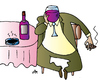 Cartoon: Wine (small) by Alexei Talimonov tagged wine drinking alcohol