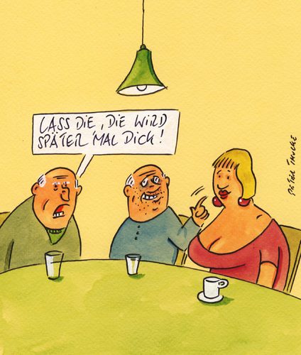 Cartoon: dick (medium) by Peter Thulke tagged alte,männer,alte,männer