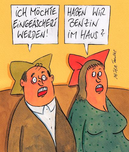 Cartoon: einäschern (medium) by Peter Thulke tagged tod,ehe,tod,ehe