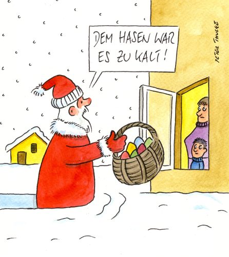 Cartoon: hasen (medium) by Peter Thulke tagged märzwinter,ostern,ostern,märzwinter