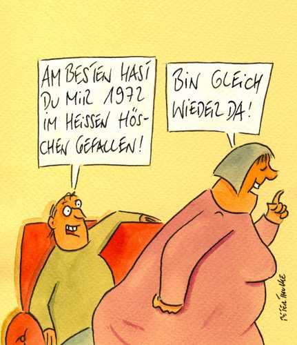 Cartoon: heisse höschen (medium) by Peter Thulke tagged erinnerungen,erinnerungen
