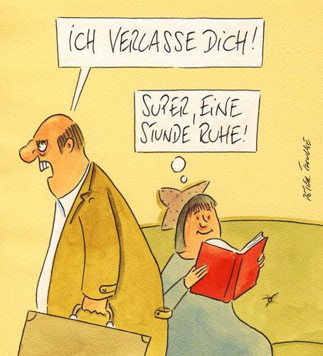 Cartoon: ruhe (medium) by Peter Thulke tagged ehe,ehe