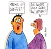Cartoon: merkel (small) by Peter Thulke tagged merkel,skiunfall