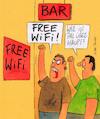Cartoon: wifi (small) by Peter Thulke tagged wifi